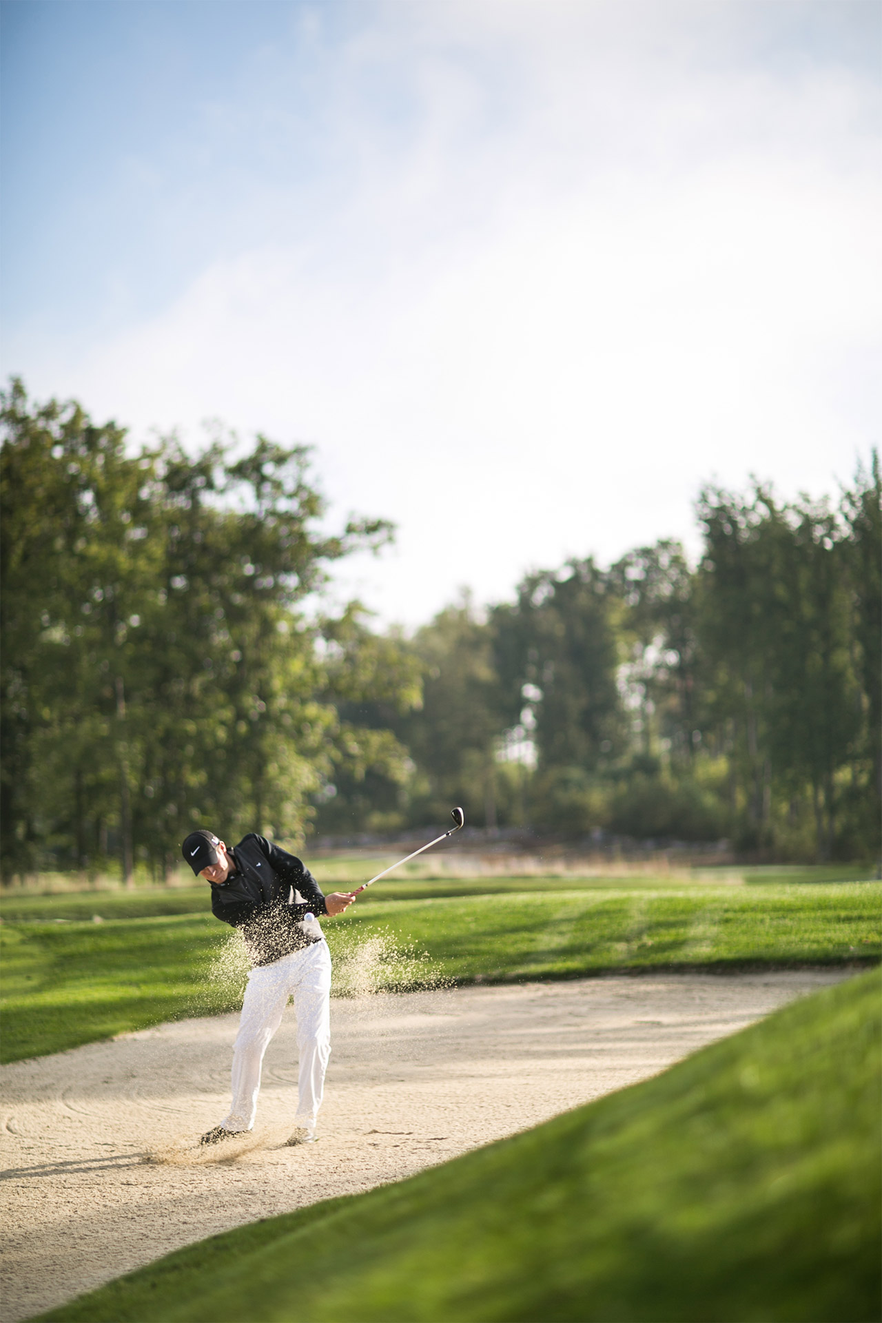 golfer swinging