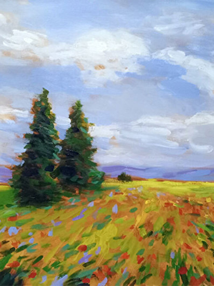 Painting by Claire Hardy