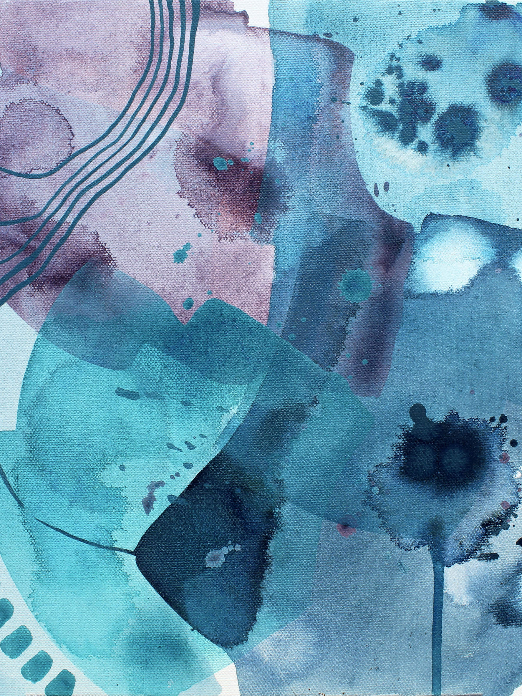 purple blue painting