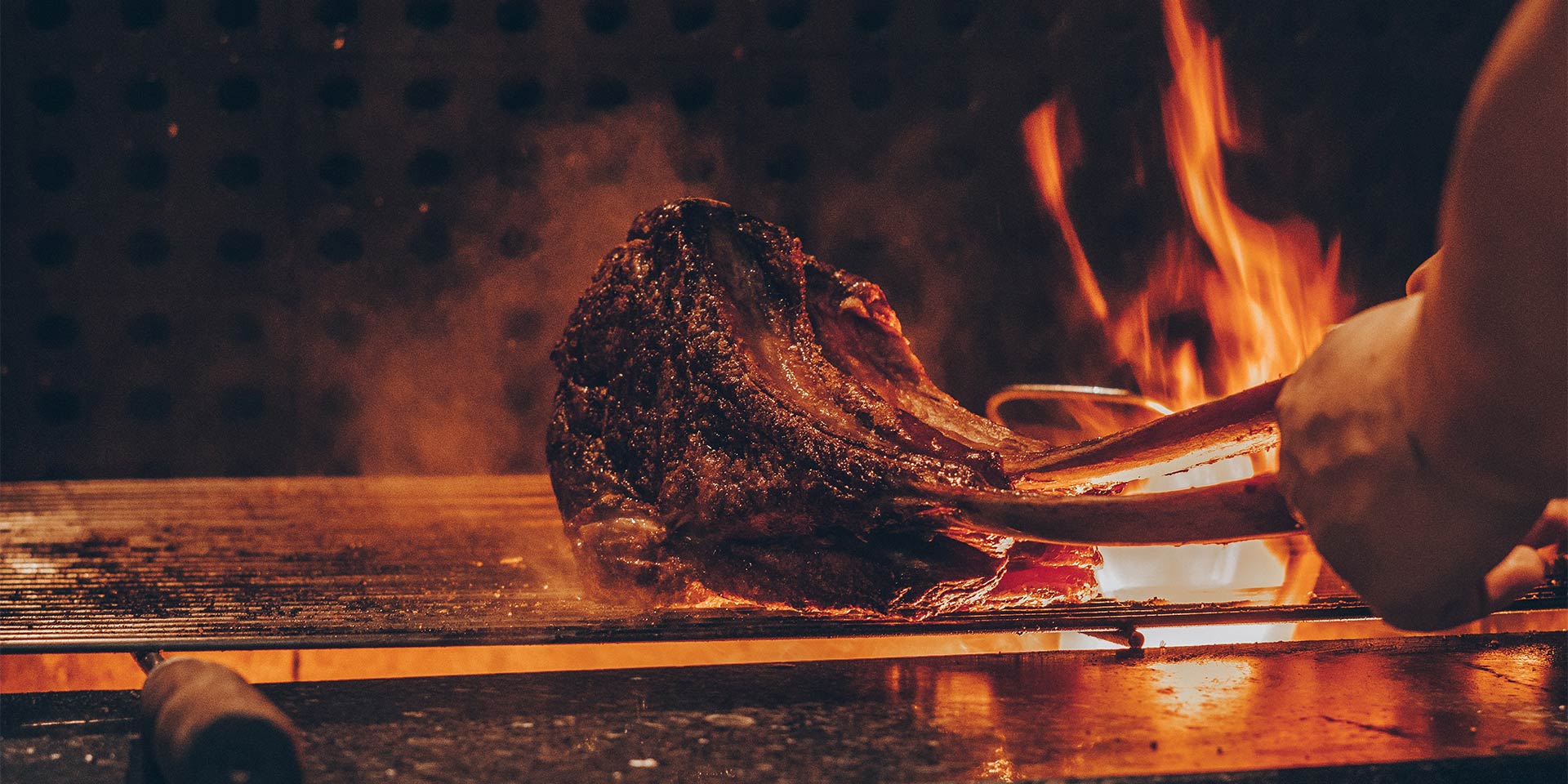 steak on a grill
