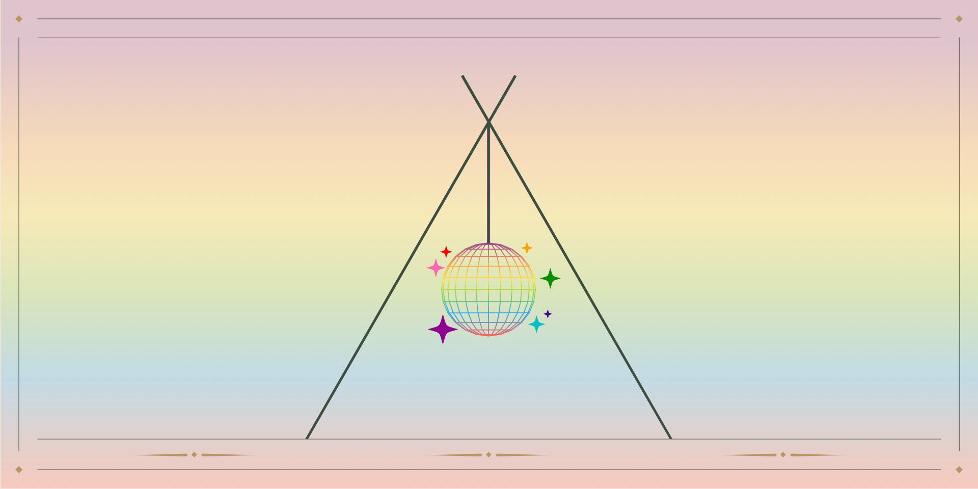 Disco ball tent