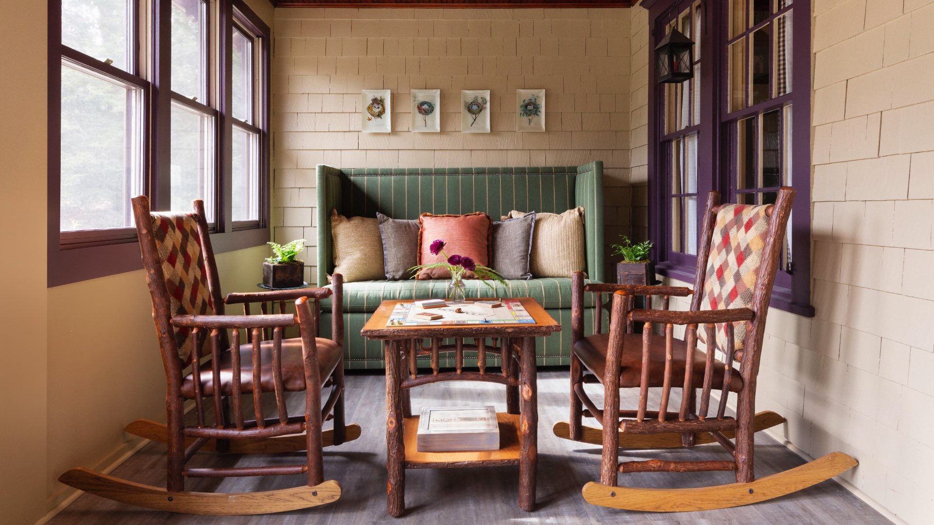 Interior chairs, table, sofa