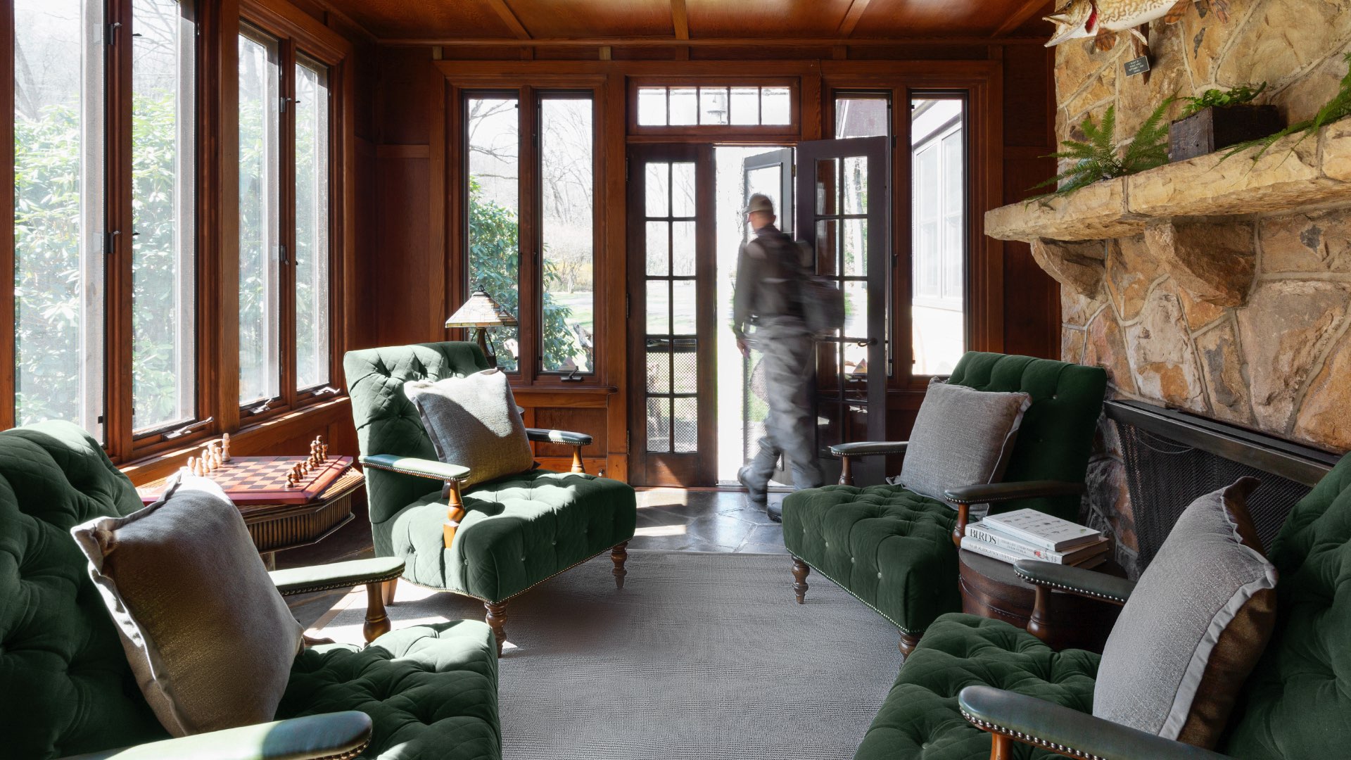 Interior with chairs and windows