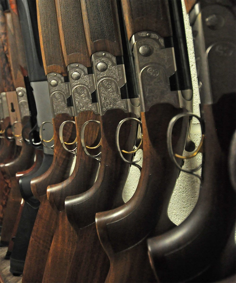 Guns stored at the Range