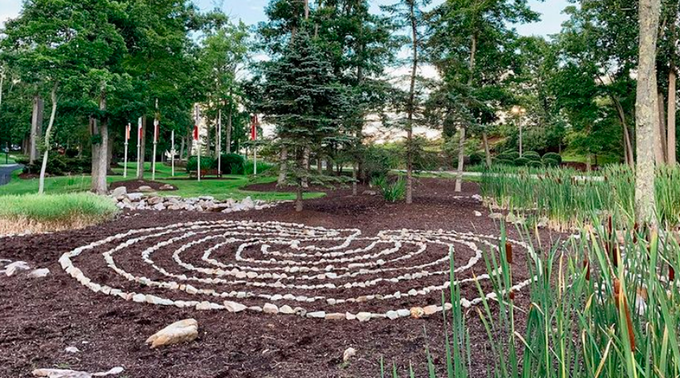Labyrinth in the Meditation Garden at Nemacolin