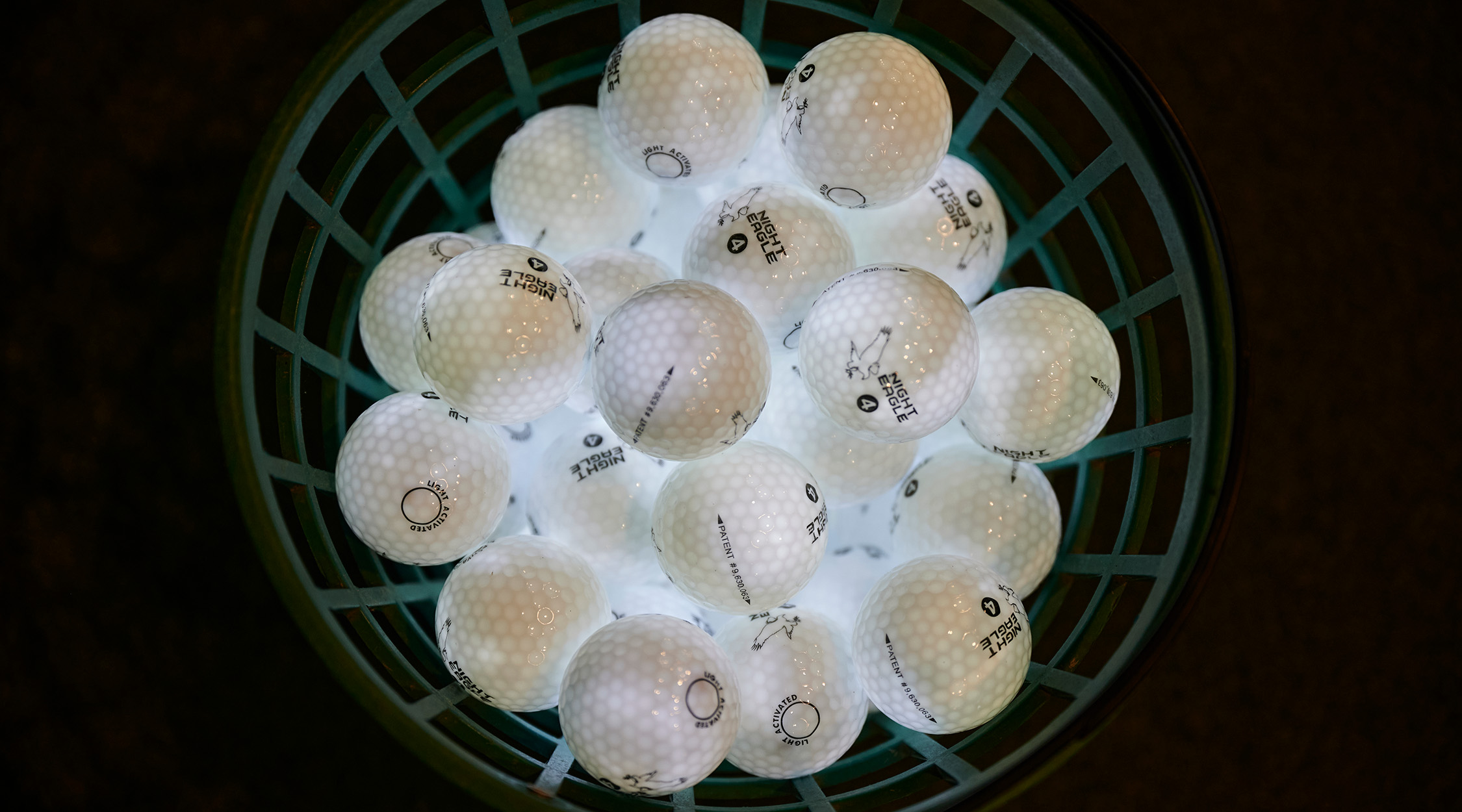 illuminated golf balls at The Nemacolin Golf Academy
