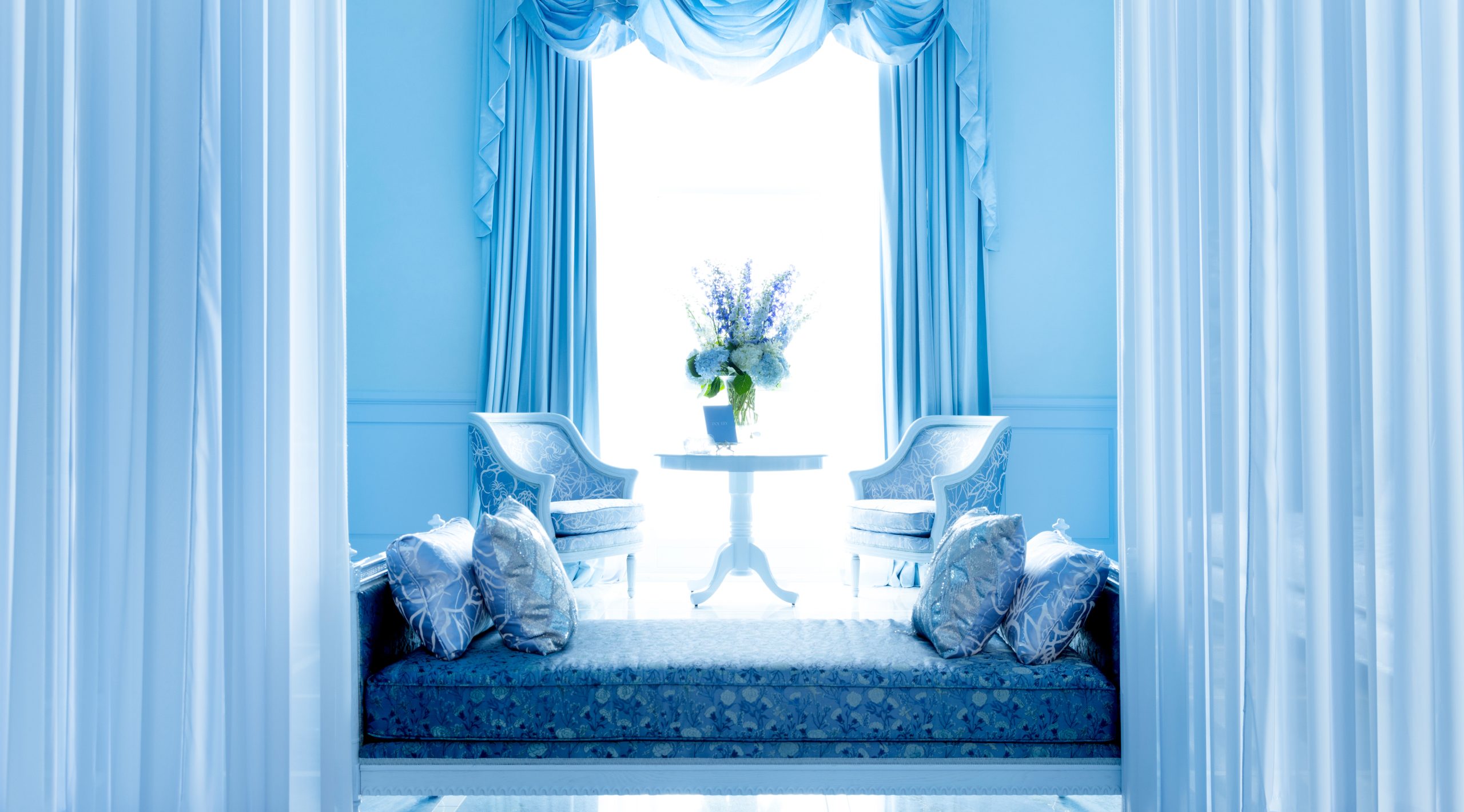 The Bleu Room at Nemacolin - Architectural Digest